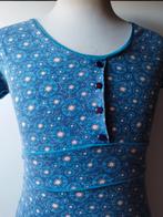 Froy & Dind 95% Bio Cotton Retro bloem jurk M 38 Blauw, Kleding | Dames, Froy & Dind, Blauw, Maat 38/40 (M), Zo goed als nieuw