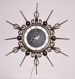 Vintage Sunburst Wandklok van Orfac, Antiek en Kunst, Ophalen