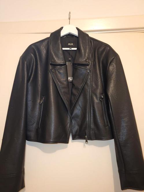 Nieuw! Súper tof Bikerjack van Alix the Label, XL, Kleding | Dames, Jasjes, Kostuums en Pakken, Nieuw, Jasje, Maat 42/44 (L), Zwart