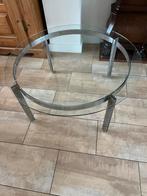 Salontafel glas diameter 100 cm, Ophalen, Rond, 75 cm of meer, Glas