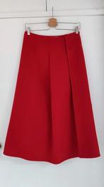Rode wollen, cashmere rok Jil Sander, maat 36, Ophalen of Verzenden, Maat 36 (S), Gedragen, Rood