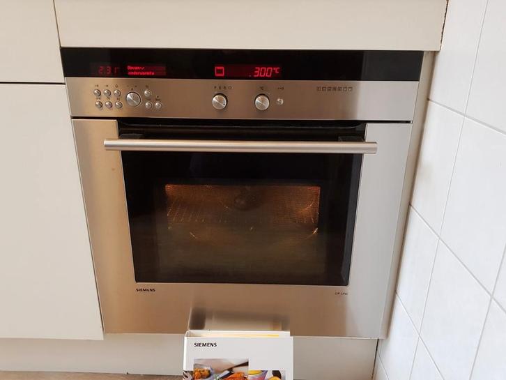 SIEMENS RVS COMBI OVEN MAGNTROON GRILL 3 D HETE LUCHT 60 +60, Witgoed en Apparatuur, Ovens, Zo goed als nieuw, Grill, 45 tot 60 cm