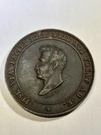 66mm 1828  gegoten IJzeren penning Medaille Wilhelm I - 1827, Ophalen of Verzenden, Landmacht, Nederland, Lintje, Medaille of Wings
