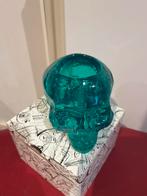 Kosta Boda Schedel Kandelaar Groen, Huis en Inrichting, Woonaccessoires | Kandelaars en Kaarsen, Overige materialen, Ophalen of Verzenden