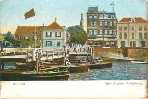 (701-140-021) Arnhem Openstaande Schipbrug, Verzamelen, Ansichtkaarten | Nederland, Gelderland, Verzenden