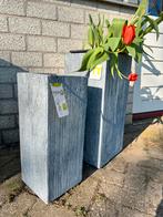 Beton look bloembak - hoog model - 3 maten, Ophalen, Steen, Minder dan 60 cm, Nieuw