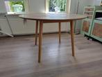 Ronde houten eettafel, Huis en Inrichting, Ophalen, Gebruikt, Rond, Vier personen