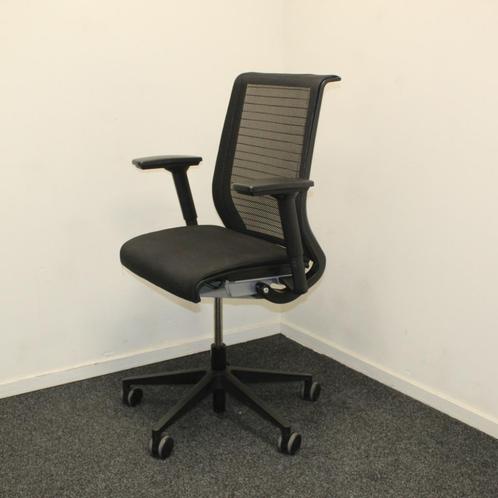 Steelcase Think, Zwart, Bureaustoel, Huis en Inrichting, Bureaustoelen, Gebruikt, Bureaustoel, Zwart, Ophalen of Verzenden