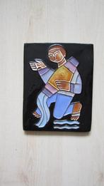 Henk Potters. Wandschildje "Waterman", Antiek en Kunst, Ophalen of Verzenden