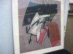 Abstract werk Albert Bitran uit de jaren 80 / 90, Antiek en Kunst, Ophalen
