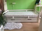Bed (voorheen hoogslaper) met twee lades, Huis en Inrichting, Slaapkamer | Bedden, Ophalen, Gebruikt, 90 cm, Eenpersoons