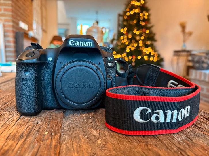 Canon EOS 80D, Audio, Tv en Foto, Fotocamera's Digitaal, Gebruikt, Spiegelreflex, Canon, Geen optische zoom, Ophalen