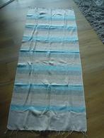 Grote sjaal turqoise grijs creme kleurige sjaal gestreept, Ophalen of Verzenden, Zo goed als nieuw, Maat 46/48 (XL) of groter