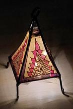 2x Handgemaakte henna lampenkappen met metalen frame, Ophalen of Verzenden