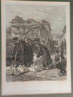 Gravure Joodse Ganzen markt in Krakau Krakow Polen Polska, Verzenden