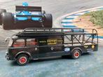 oldcars 1/43 fiat/ferrari transporter, Hobby en Vrije tijd, Ophalen of Verzenden, Zo goed als nieuw, Auto, Overige merken
