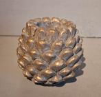 Goudkleurige waxinelichthouder dennenappel, Ophalen of Verzenden, Zo goed als nieuw