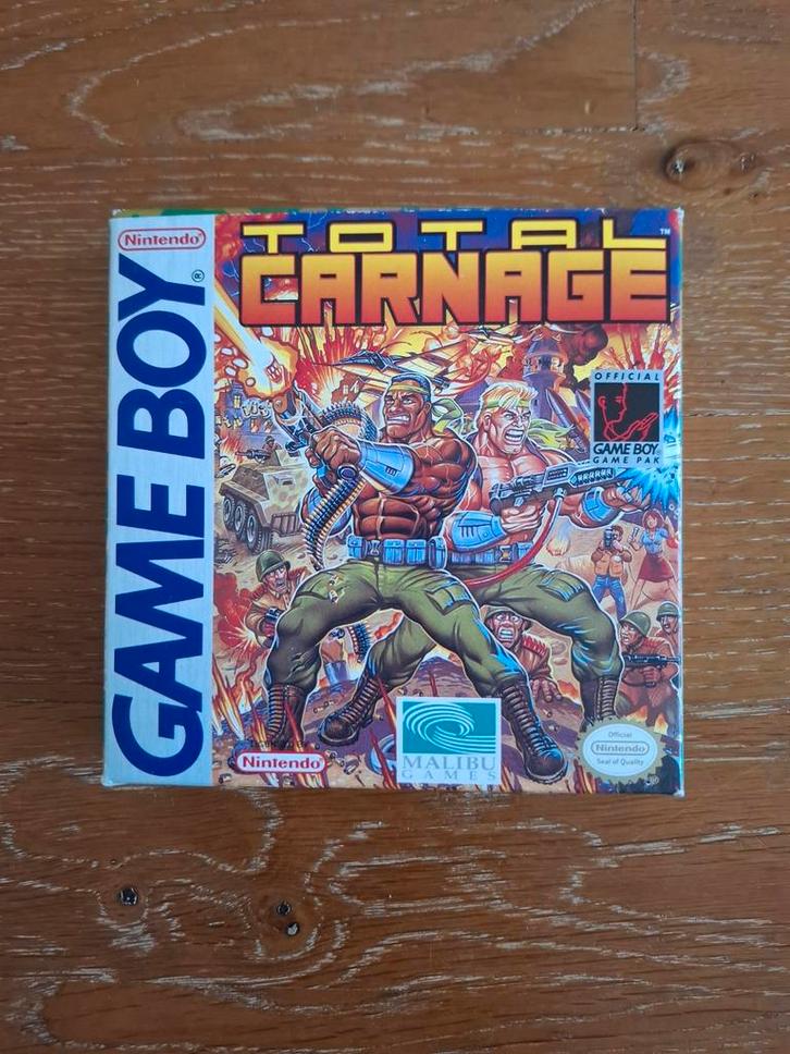Total Carnage - USA, boxed, Spelcomputers en Games, Games | Nintendo Game Boy, Gebruikt, Avontuur en Actie, 1 speler, Vanaf 7 jaar