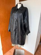 Zwarte echt leren dames maat XXL, Kleding | Dames, Jassen | Zomer, Ophalen of Verzenden, Zo goed als nieuw, Maat 46/48 (XL) of groter