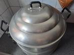 Grote vintage stoompan Seng Thai factory, Huis en Inrichting, Keuken | Potten en Pannen, Gebruikt, Overige typen, Onbekend, Aluminium