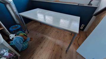 wit ikea bureau 80 x 160 hoogte verstelbaar