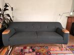 Montel antraciet bank . Zie foto's, Huis en Inrichting, Banken | Bankstellen, Gebruikt, 75 tot 100 cm, Ophalen of Verzenden, Leer