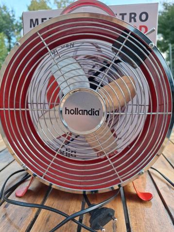 Retro Hollandia Ventilator - Rood, 2 Snelheden in een doos beschikbaar voor biedingen