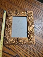 goudkleurige Victoriaanse fotolijst met engelen, Ophalen of Verzenden, Gebruikt