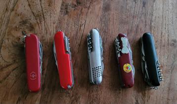 5 Multitool Messen - Zwitsers Zakmes Collectie beschikbaar voor biedingen
