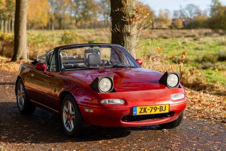 Mazda MX-5 uit 1991 | METALLIC LAK | AIRCO | NETTE STAAT, Auto's, Mazda, Bedrijf, MX-5, Bluetooth, Elektrische ramen, Lichtmetalen velgen