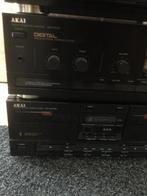Te koop Akai stereo set met speakers en Sony platenspeler., Cd-speler, Gebruikt, Ophalen, Akai