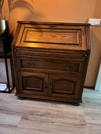 Vintage eiken klepbureau, Ophalen, Gebruikt, Eiken jaren 70