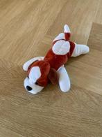 Z.g.a.n. Knuffel / pluche hond, spaaractie, bruin / wit, Ophalen of Verzenden, Zo goed als nieuw, Hond