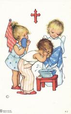 7 Mooie kinder prentjes van KAM serie KS, Verzenden, Zo goed als nieuw, Kaart of Prent, Christendom | Katholiek
