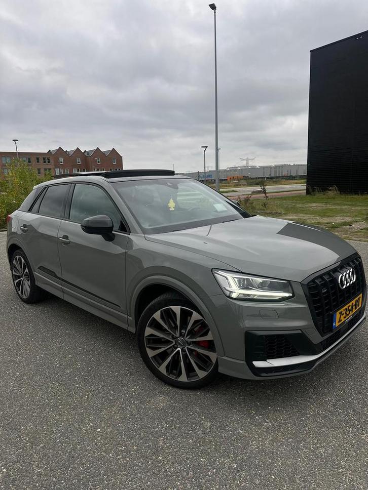 Audi Q2 SQ2 300pk S Tronic Quattro 2019 Grijs, Auto's, Audi, Particulier, 4x4, ABS, Achteruitrijcamera, Adaptieve lichten, Adaptive Cruise Control