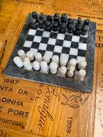 Vintage Onyx schaakbord, Een of twee spelers, Ophalen of Verzenden, Zo goed als nieuw