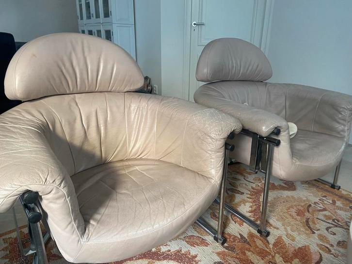 2 Vintage Fauteuils - Jaren 60/70, Antiek en Kunst, Antiek | Meubels | Stoelen en Banken, Ophalen of Verzenden