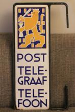 ptt dubbelzijdig emaille frame origineel, Antiek en Kunst, Antiek | Emaille, Ophalen