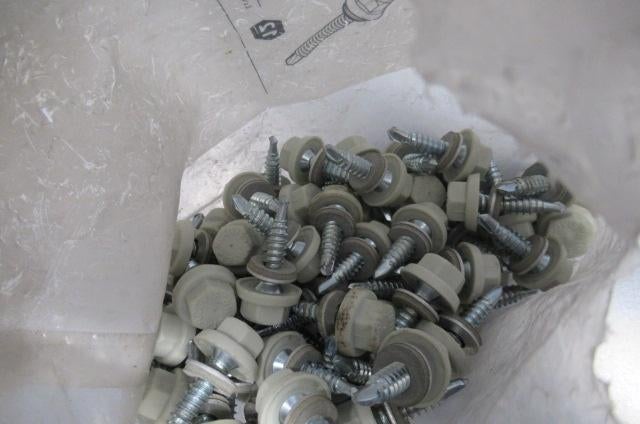 Zelfborende schroeven RAL 9002  6,3mm x 25 mm en 60 mm, Doe-het-zelf en Verbouw, Platen en Panelen, Ophalen of Verzenden, Nieuw