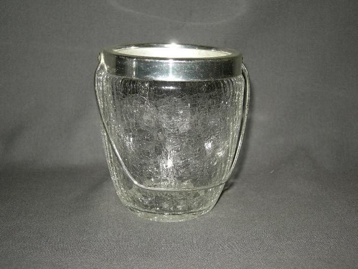 IJsemmertje met craquelé, Antiek en Kunst, Antiek | Glas en Kristal, Ophalen of Verzenden