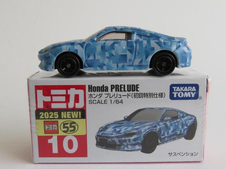 Tomica nr10 Honda Prelude (sp) 1/64 3inch tomy, Hobby en Vrije tijd, Modelauto's | Overige schalen, Nieuw, Auto, Ophalen of Verzenden