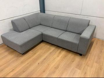 Mooie luxe grijze hoekbank - GEREINIGD!!! beschikbaar voor biedingen