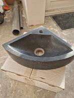 Hoekfontein Mars 30x30 cm Hardsteen met lichte schade, Ophalen of Verzenden, Nieuw, Met bad