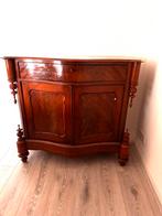 Antieke Biedermeier Penantkast / Dienstbodekast Mahonie, Antiek en Kunst, Antiek | Meubels | Kasten, Ophalen