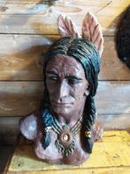 Vintage indianen buste, Ophalen of Verzenden
