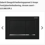 geberit bedieningsplaat OMEGA 30 zw/chr/zwart115.080.KM.1, Doe-het-zelf en Verbouw, Sanitair, Nieuw, Ophalen of Verzenden