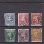 35. 1867-1868  Koning Willem III,  nvph nrs. 7 - 12,  gebr., Postzegels en Munten, Postzegels | Nederland, Verzenden, T/m 1940
