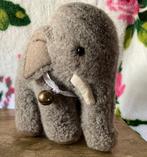 Antieke olifant van Steiff met knop in oor onbespeeld, Antiek en Kunst, Antiek | Speelgoed, Ophalen of Verzenden