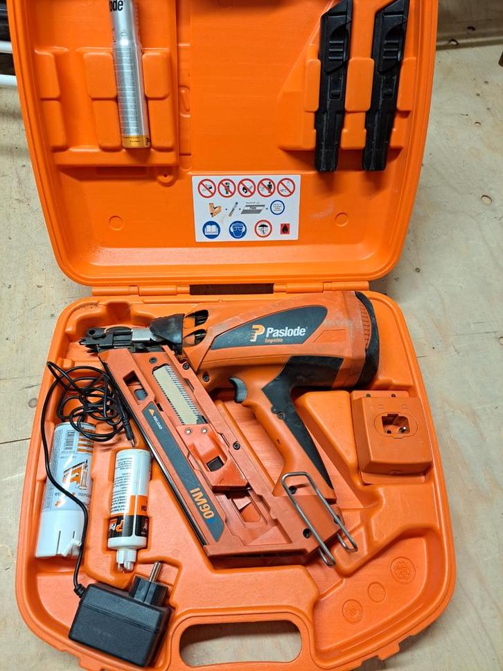 Paslode impulse im90i, Doe-het-zelf en Verbouw, Gereedschap | Handgereedschap, Zo goed als nieuw, Ophalen of Verzenden