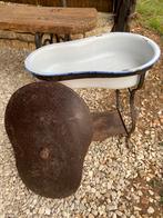 Brocante Frans emaille bidet, Antiek en Kunst, Curiosa en Brocante, Ophalen of Verzenden